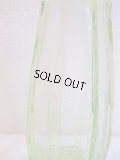 画像3: フラワーベース◇花器◇一輪挿し◇ウランガラス◇シェープ◇八角形