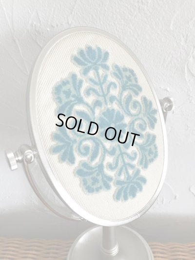 画像7:  資生堂◇花椿会◇ミラー◇唐草模様◇アンティーク◇難アリ