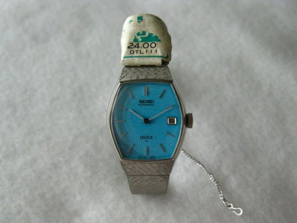 画像2: SEIKO◇デッドストック◇レディースウォッチ◇自動巻◇デリカ◇ブルー (2)