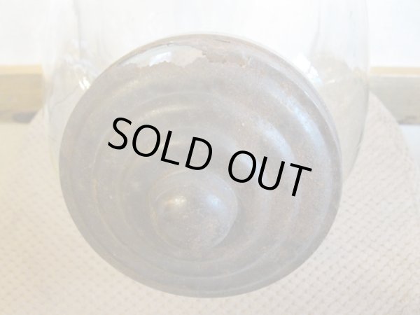 画像4: 菓子瓶◇ガラス瓶◇猫瓶◇ブリキの蓋◇レトロ◇アンティーク (4)