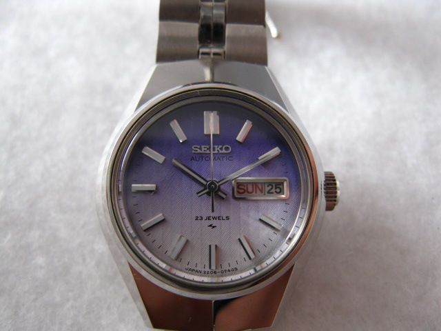 セイコー◇SEIKO◇ジョイフル◇２３石◇デッドストック◇レディースウォッチ◇腕時計◇紫 - カバシマヤ